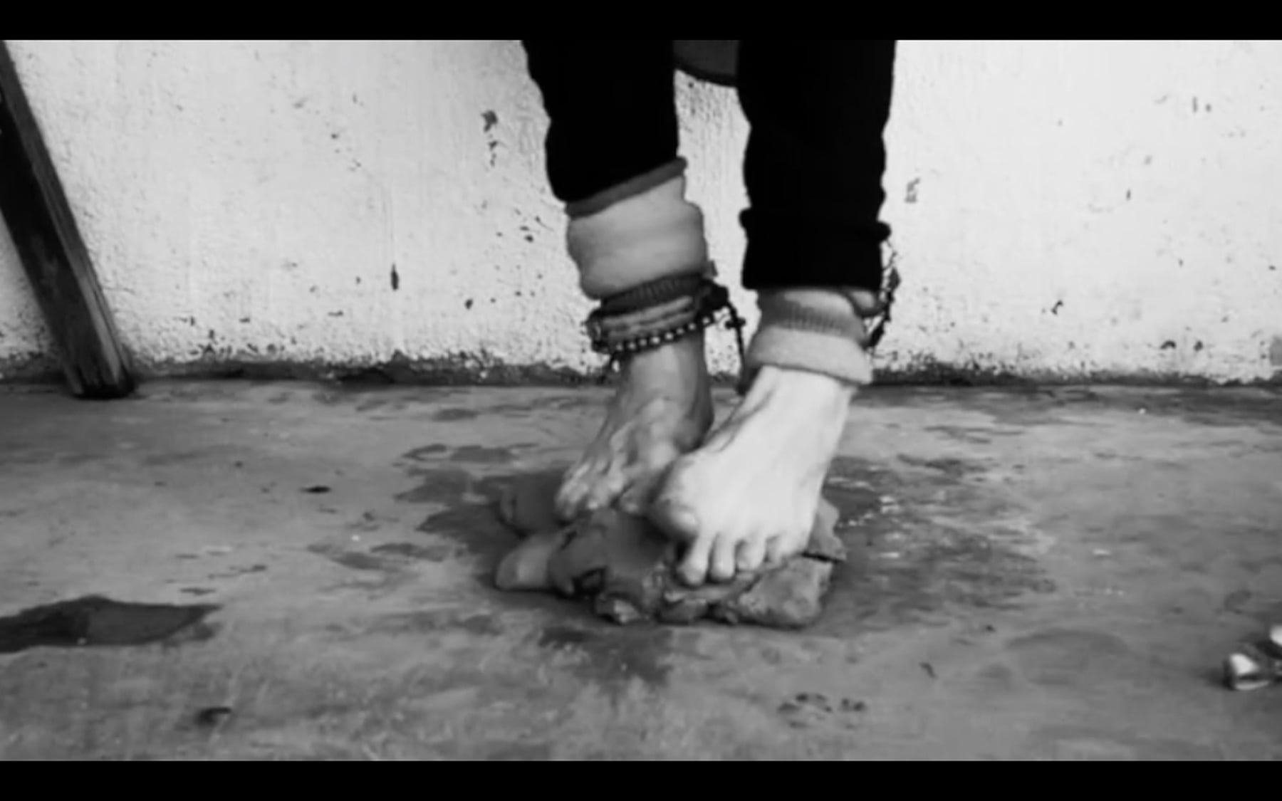 Feet Kneaded, clay action by Emily C-D, 2022.