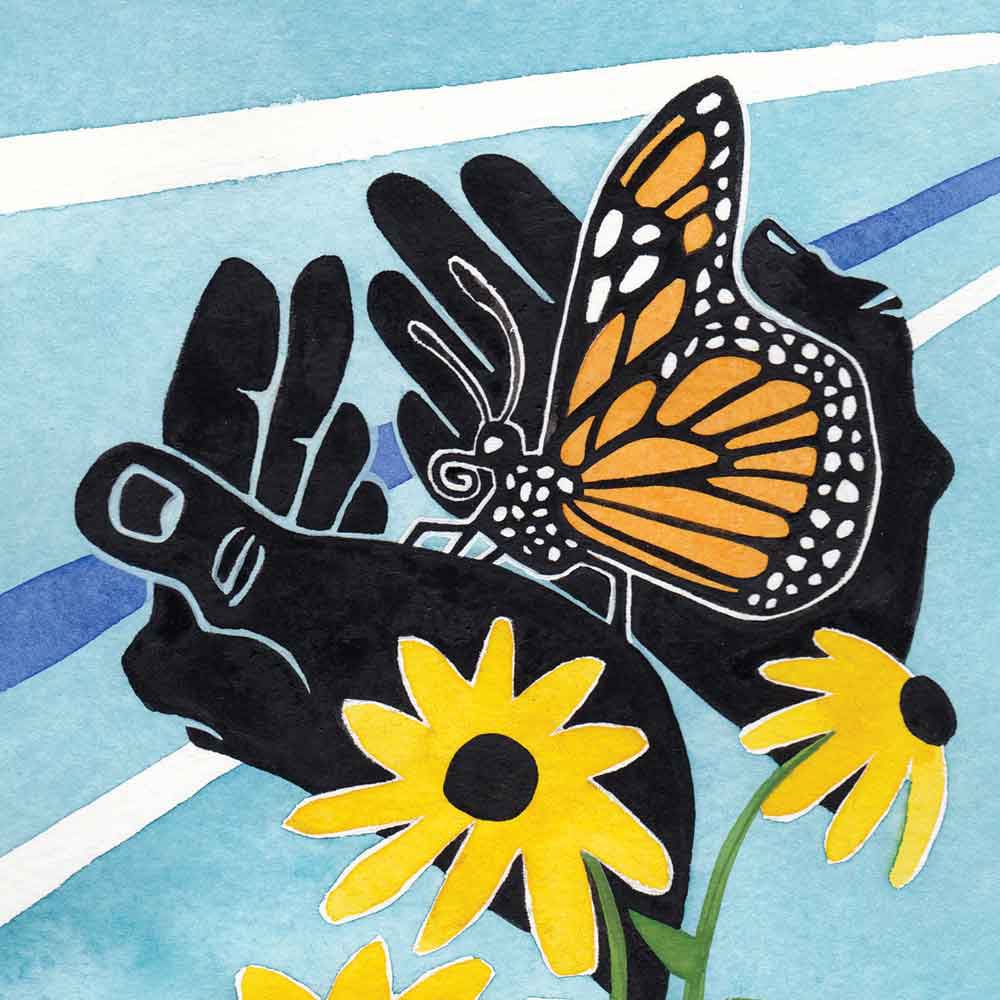 We Garden Under Blue Lights by Emily C-D.