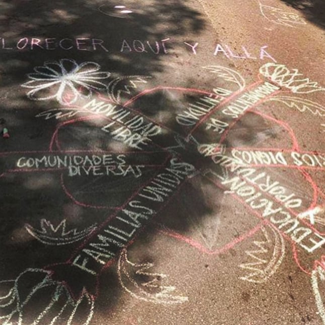  Florecer Aquí y Allá mandala in Chicago, IL.