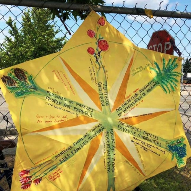  Florecer Aquí y Allá mandala in Tacoma, WA.