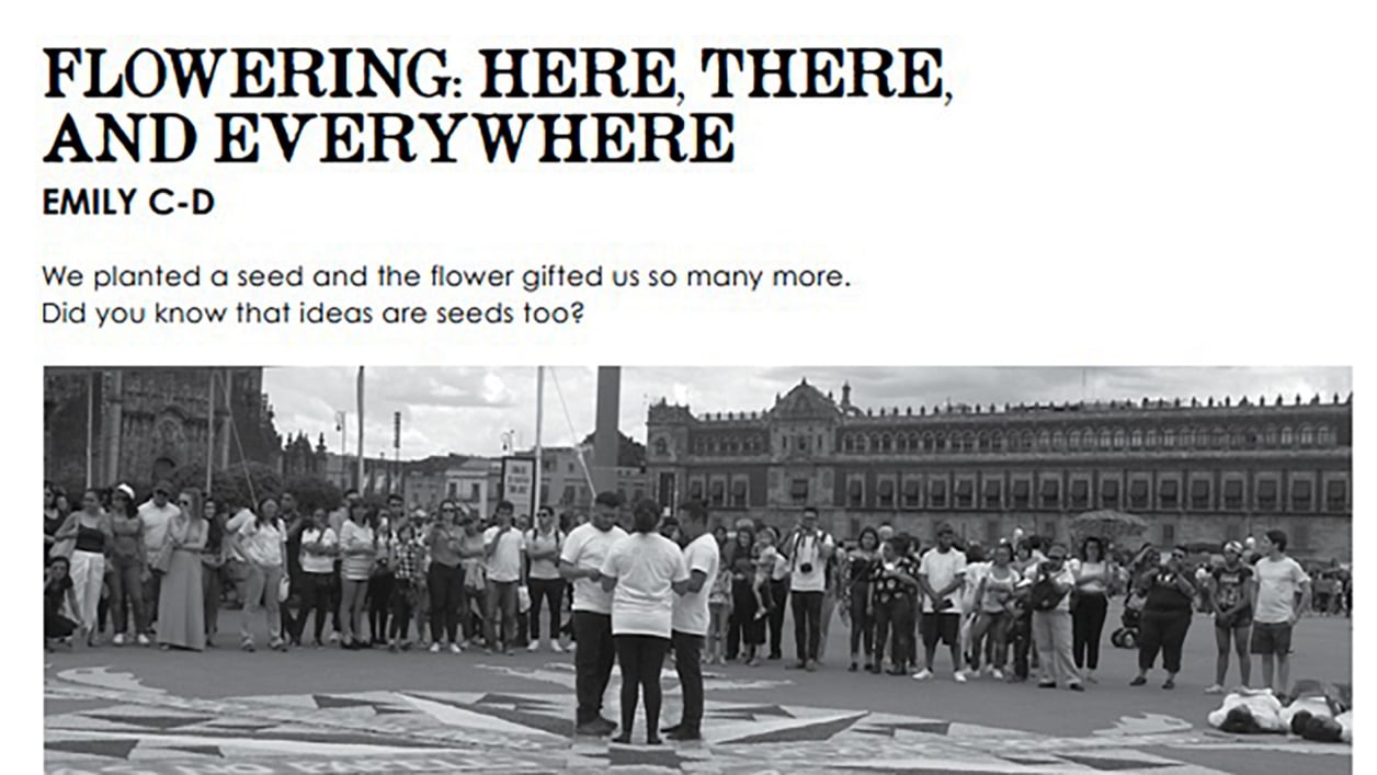 14th Edition SeedBroadcast agri-Culture Journal, Flowering by Emily C-D 