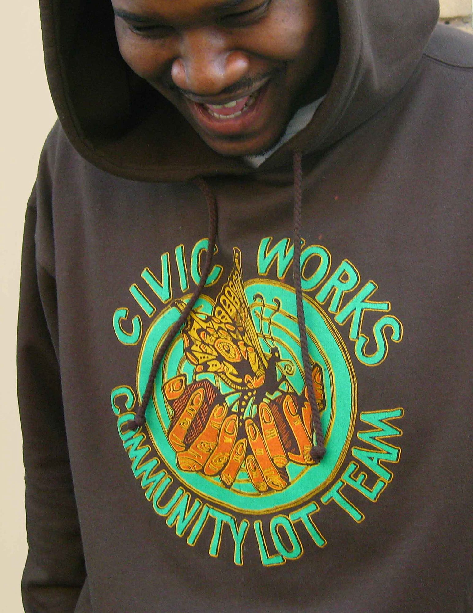 Community Lot Team sweatshirt design by Emily C-D 