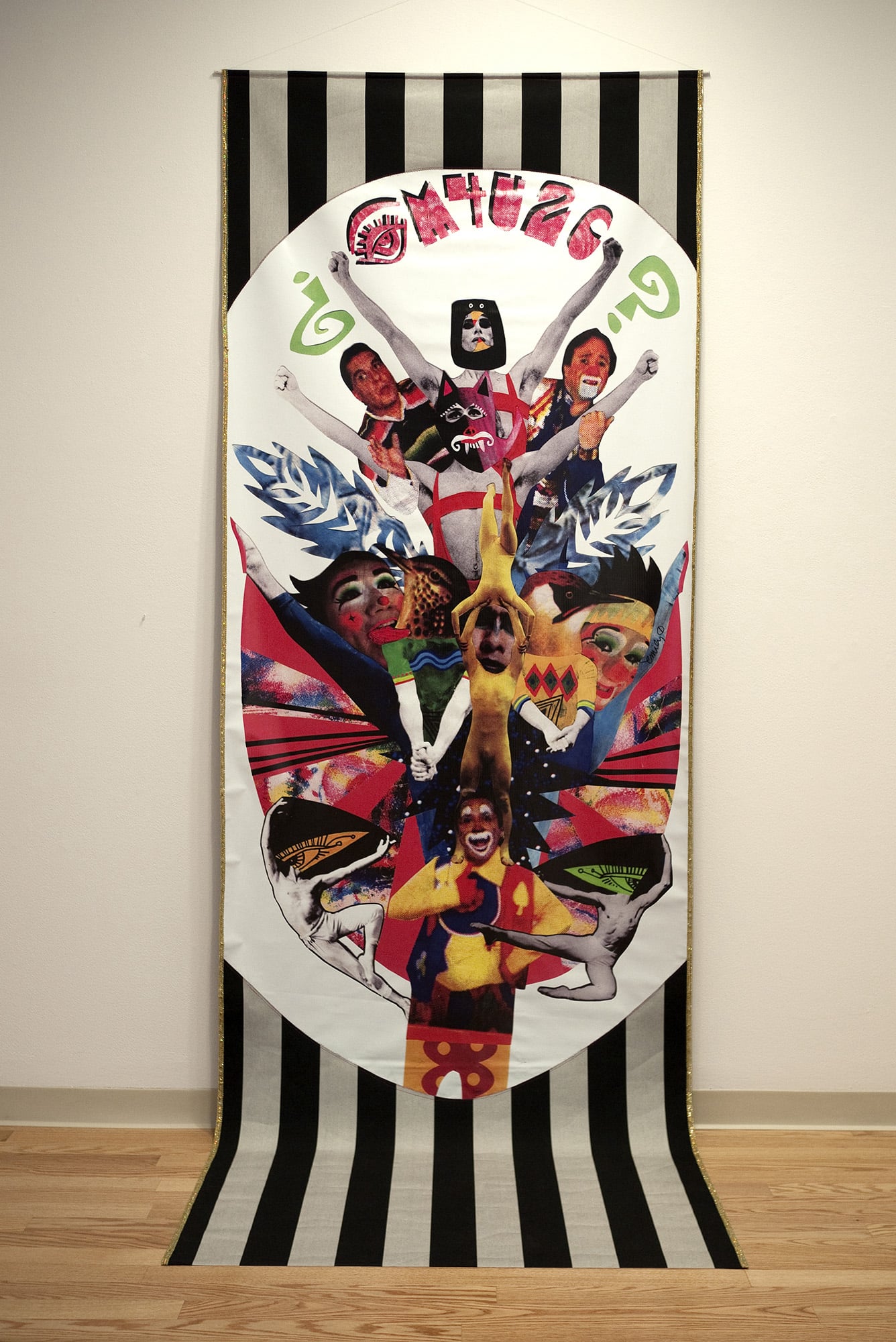 I Am For You To See scroll in the solo exhibit Intervenida by Emily C-D at Julio Fine Arts Gallery at Loyola University, Baltimore, MD, 2012.