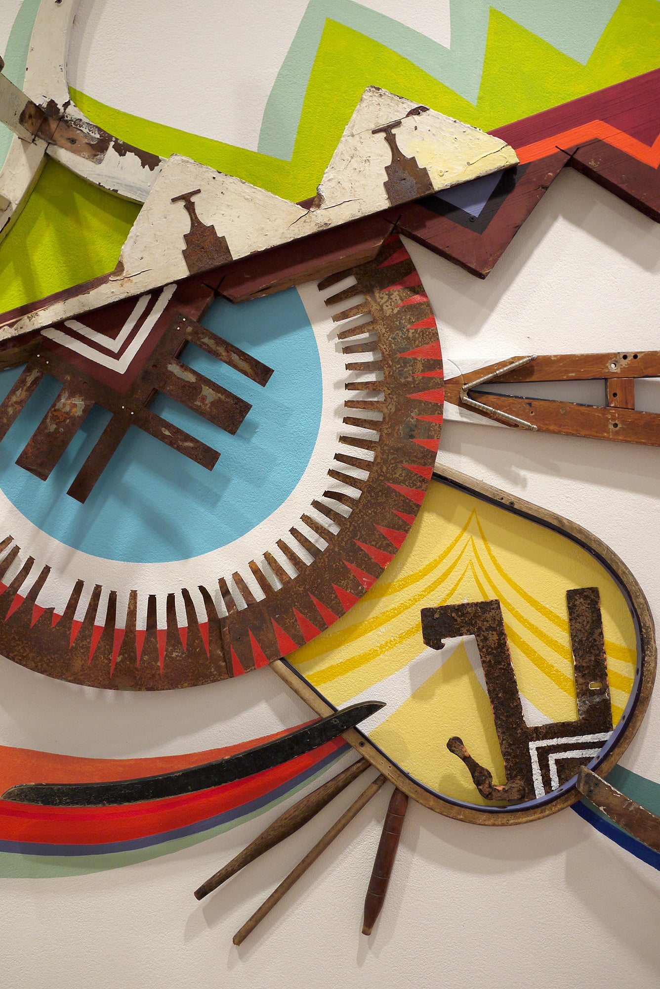 La Mudanza detail in the solo exhibit Intervenida by Emily C-D at Julio Fine Arts Gallery at Loyola University, Baltimore, MD, 2012.