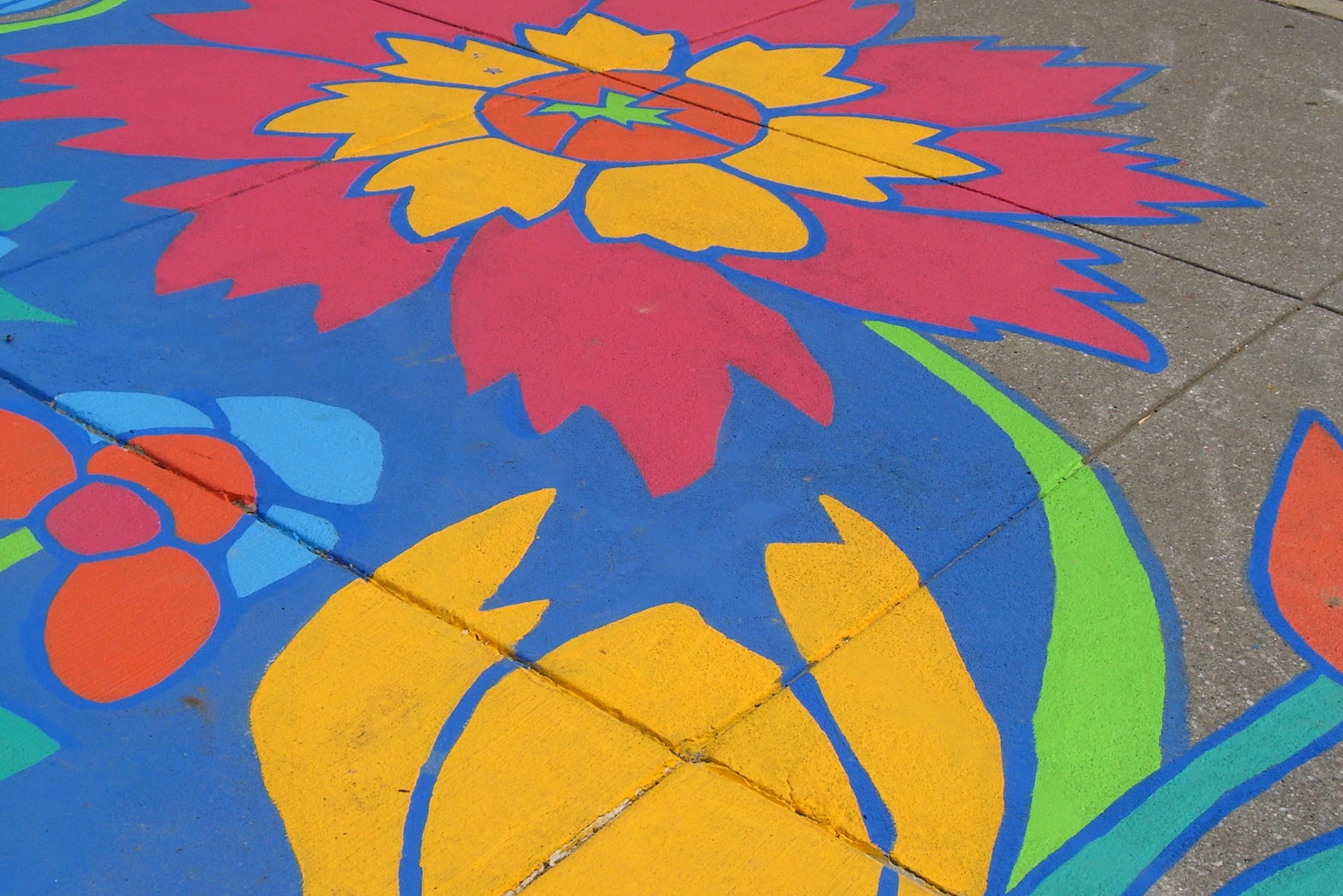 Community Lot mural by Emily C-D, Baltimore, MD, 2008-09.