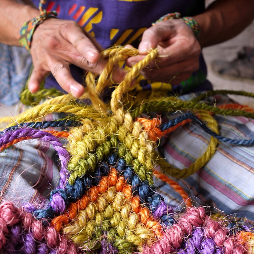 Macrame research by Emily C-D in Celaya, Gto. Mexico, 2012-13.