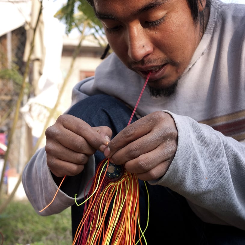 Macrame research by Emily C-D in Celaya, Gto. Mexico, 2012-13.