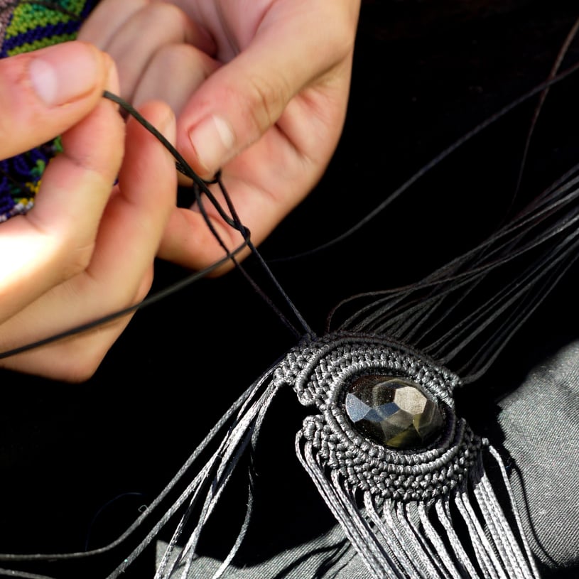 Macrame research by Emily C-D in Celaya, Gto. Mexico, 2012-13.