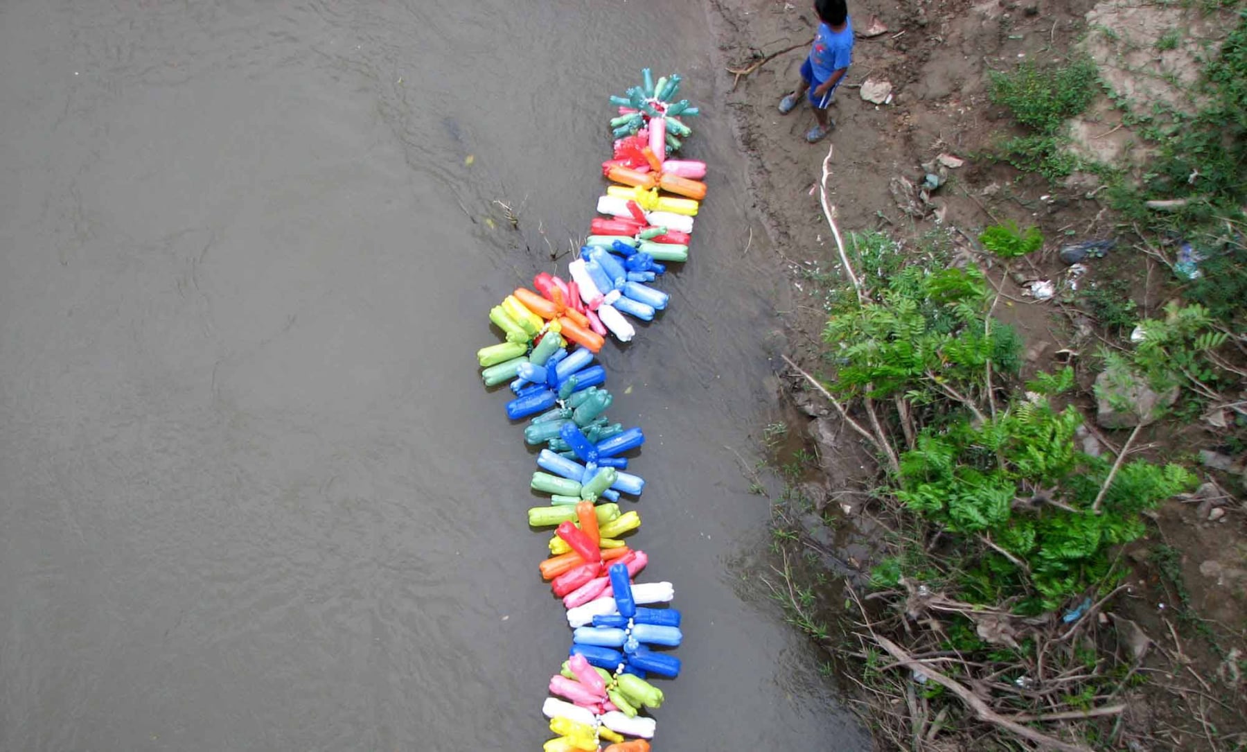 River for a Thousand Years, action by Emily C-D during her residency at Gubidxa Gallery, Oaxaca, MX, 2011