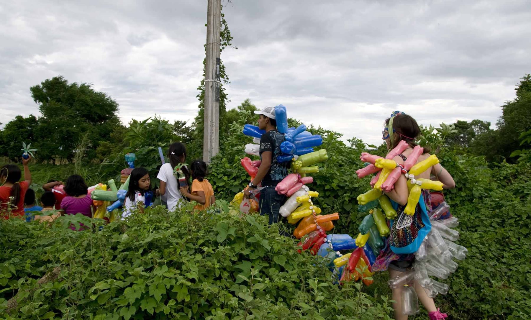 River for a Thousand Years, action by Emily C-D during her residency at Gubidxa Gallery, Oaxaca, MX, 2011