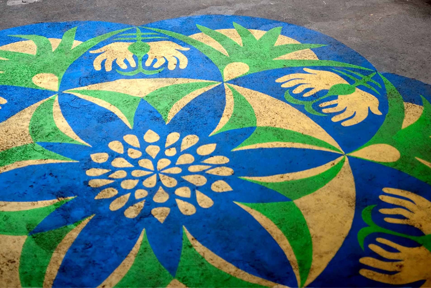 Ciudad Sembrada urban garden paintings by Emily C-D, Mexico City.