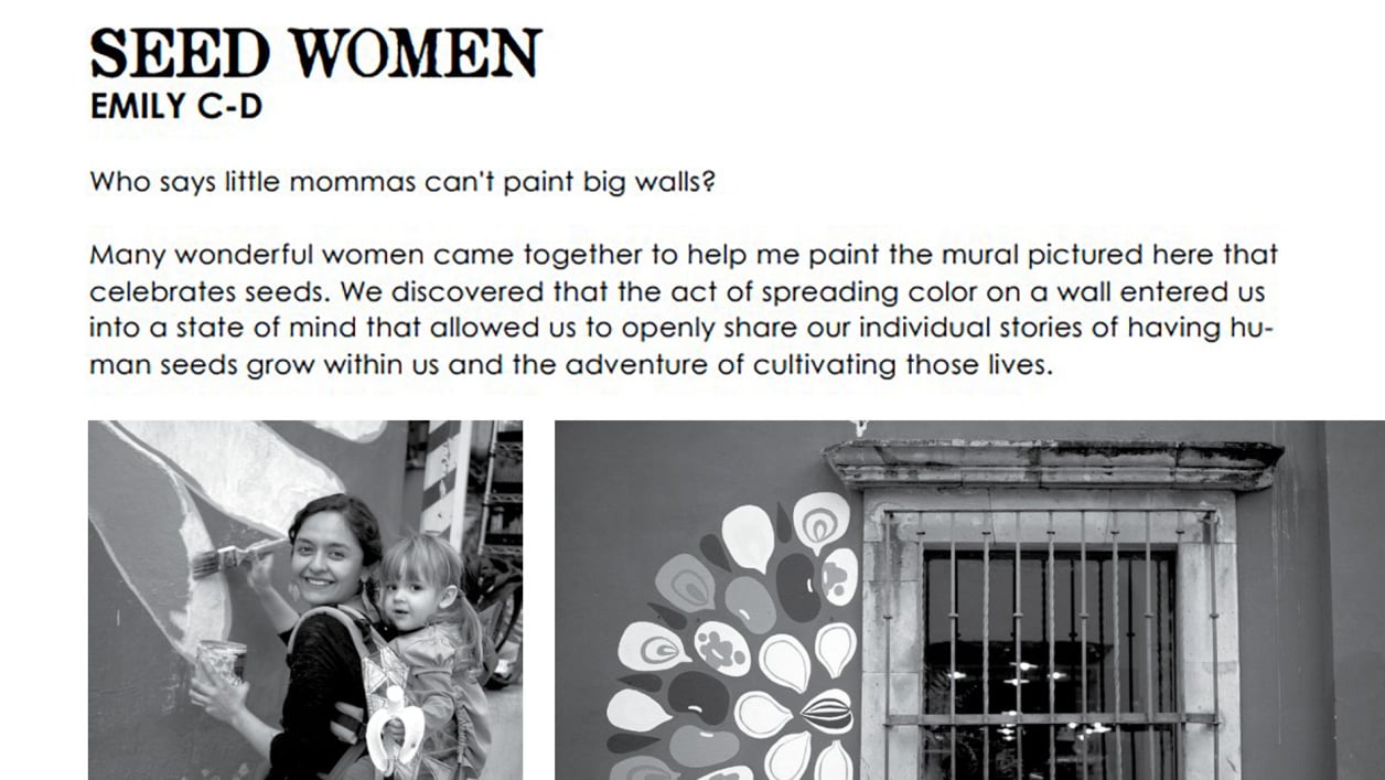 14th Edition SeedBroadcast agri-Culture Journal, Seed Women by Emily C-D 