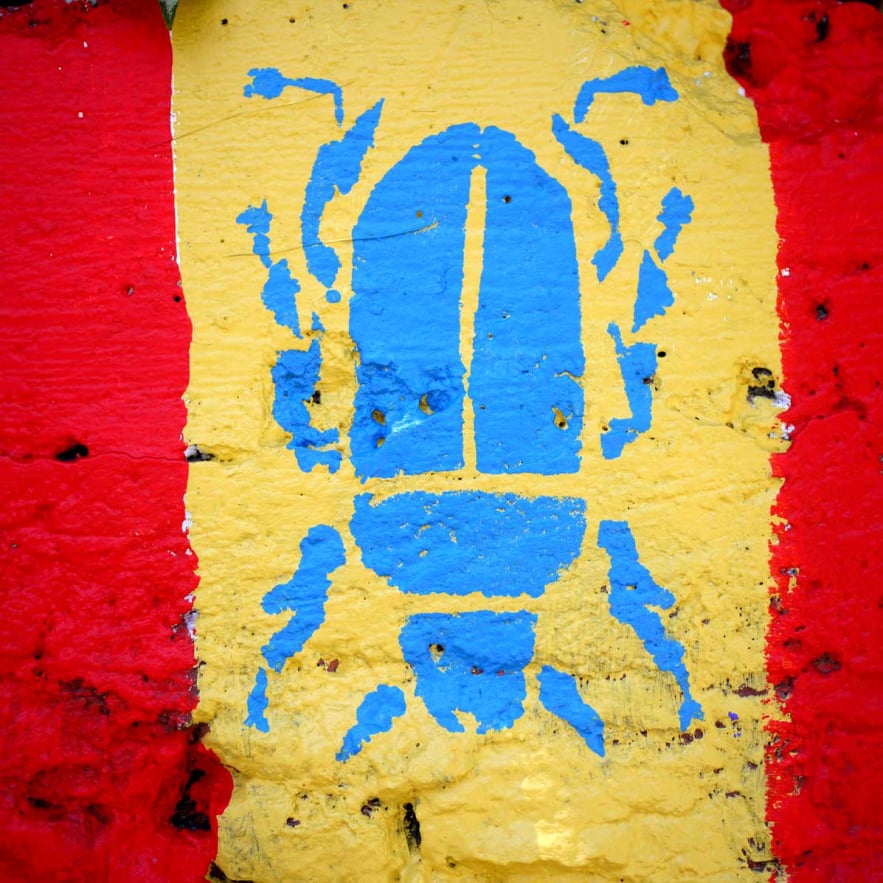 Huerto Tlatelolco urban garden paintings by Emily C-D, Mexico City, 2023.