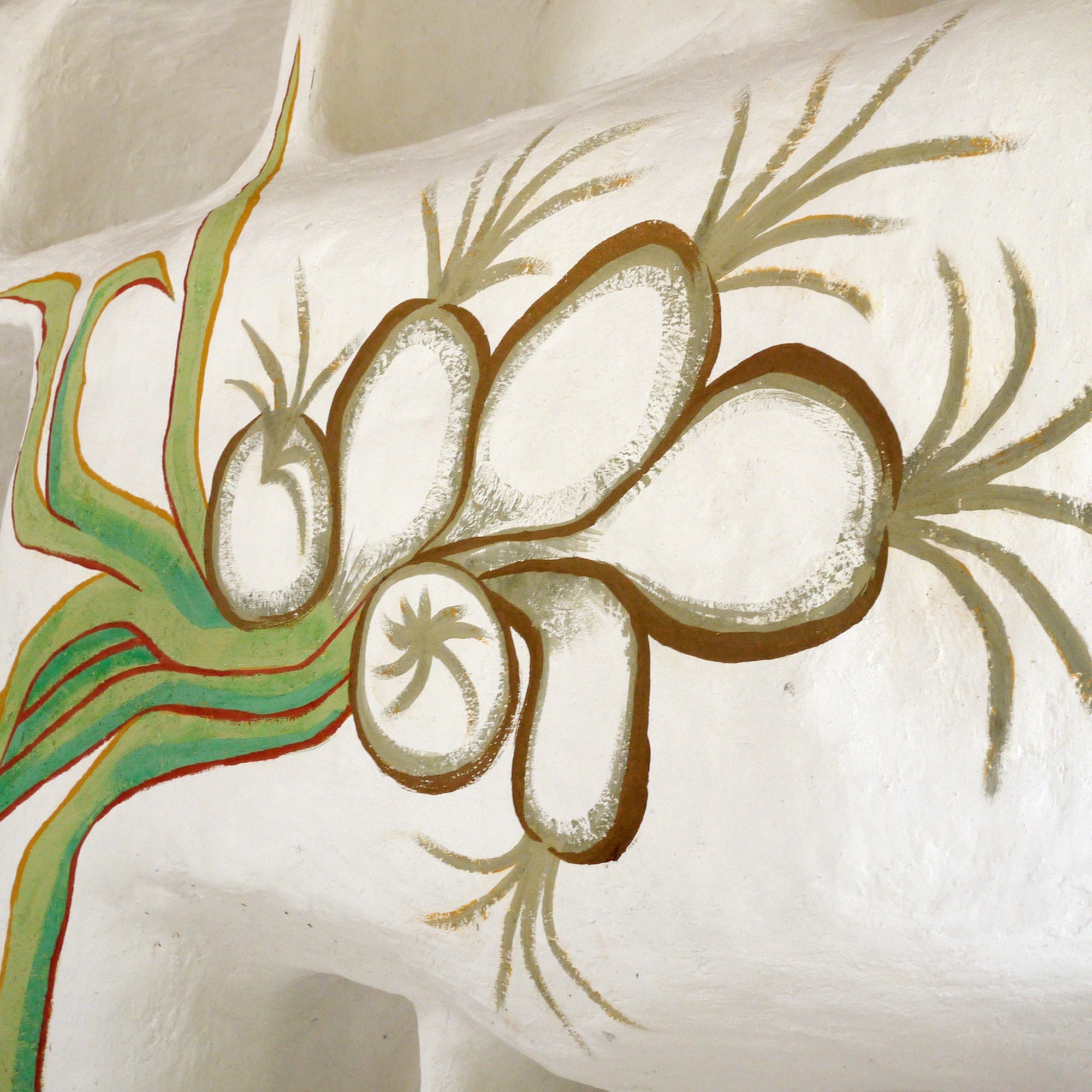 Huerto Tlatelolco urban garden paintings by Emily C-D, Mexico City, 2023.