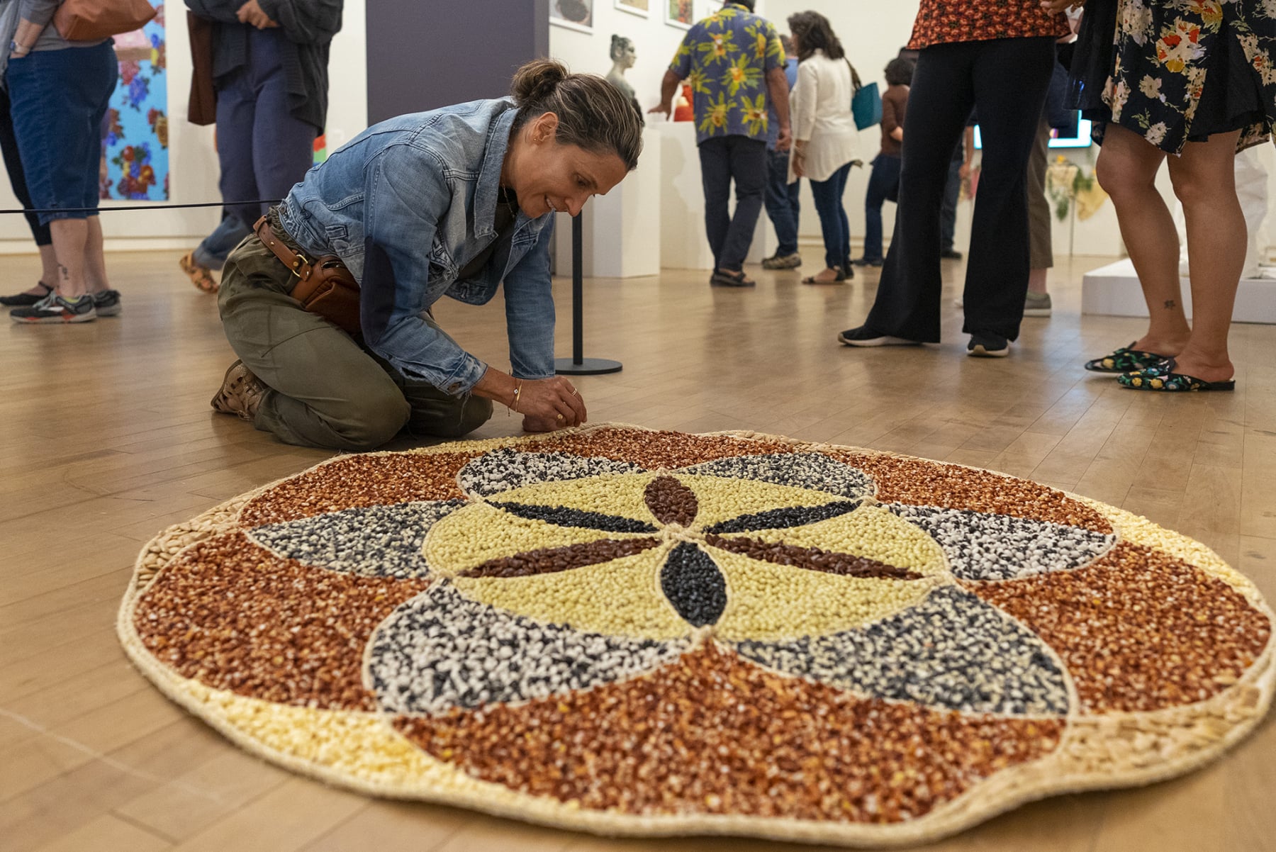 Seeds for Everyone installation by Emily C-D for the Land of Milk and Honey exhibition, MexiCali Biennial, 2022-23.