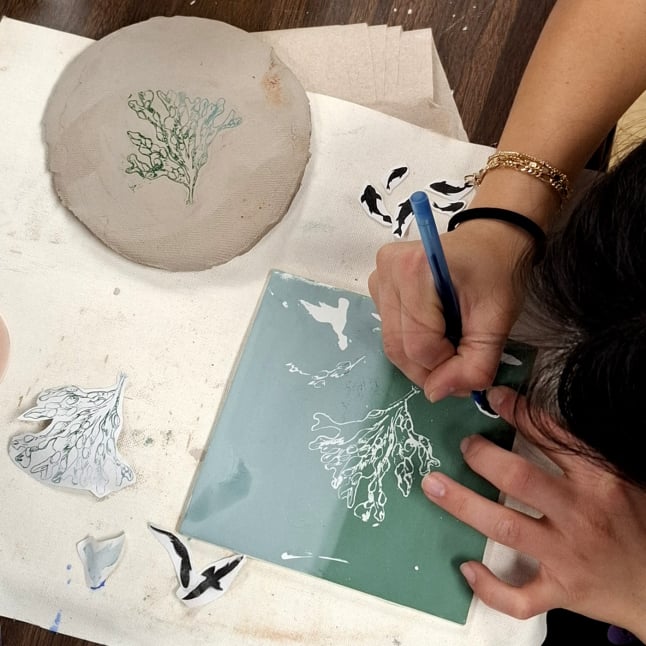 We Are the Watershed ceramic graphic transfer workshop in San Diego, CA.